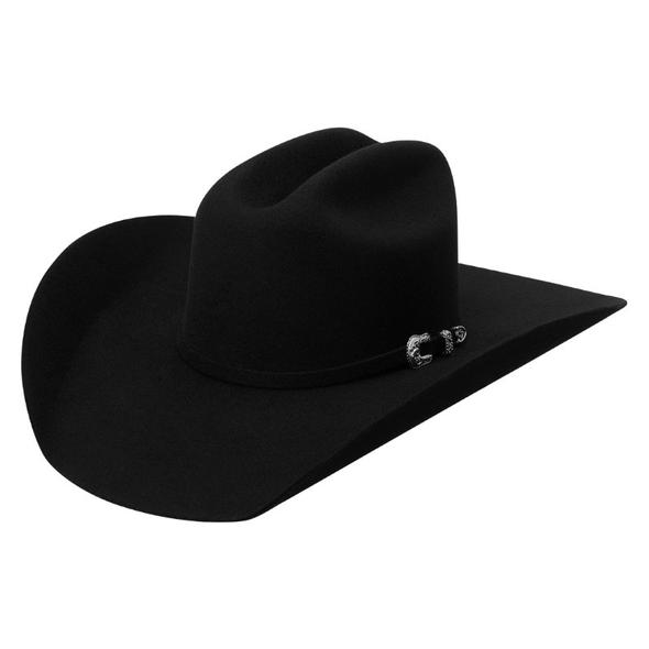 Texana o Sombrero Vaquero Tombstone Horma Roper 20X Color Negro —