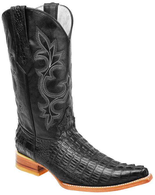 Bota Vaquero Caimán Clon Grabado color Negro ID: 340091