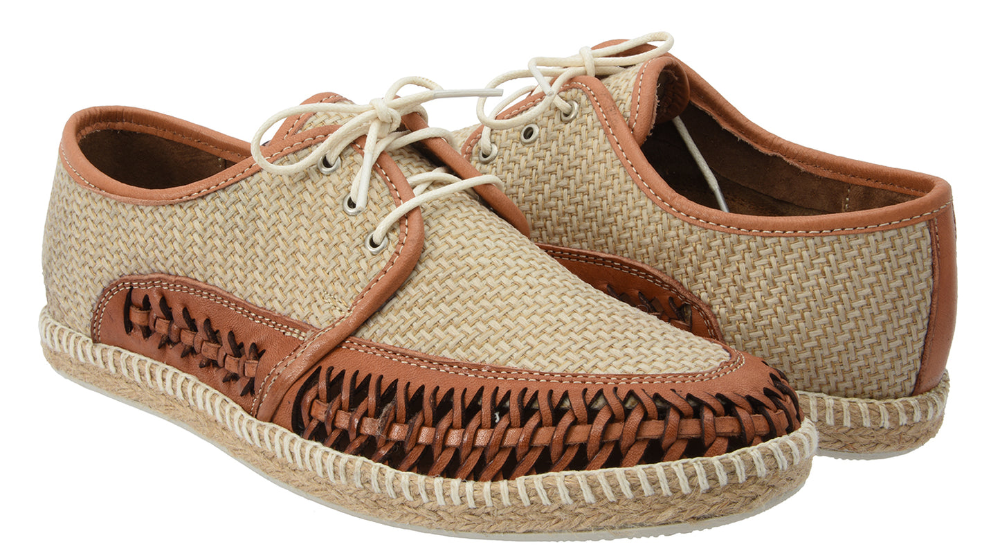 Zapato Casual Artesanal Agujeta color Beige ID: 340316