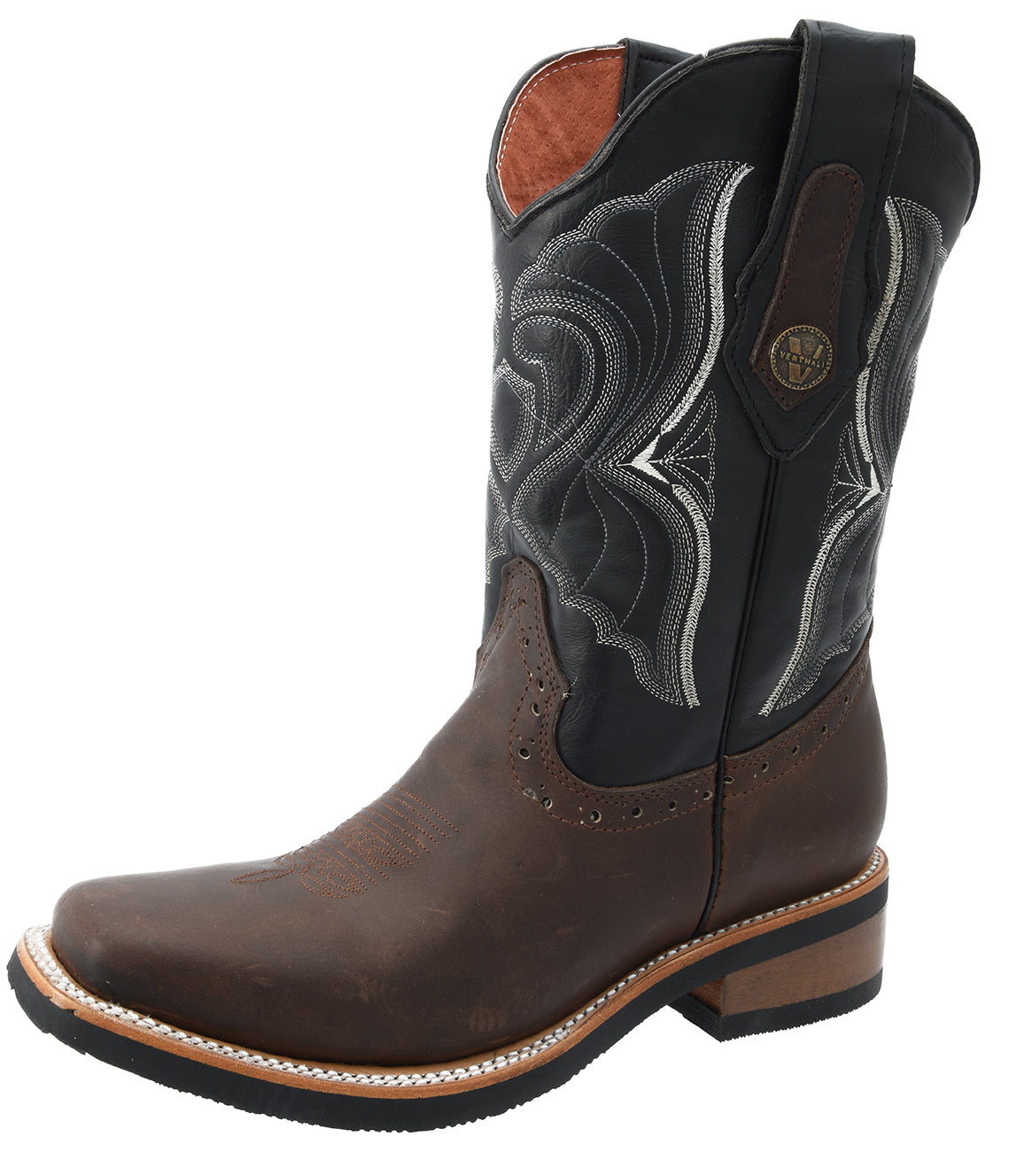 Bota Rodeo Ringle p/Dama color Café-Negro ID: 340422