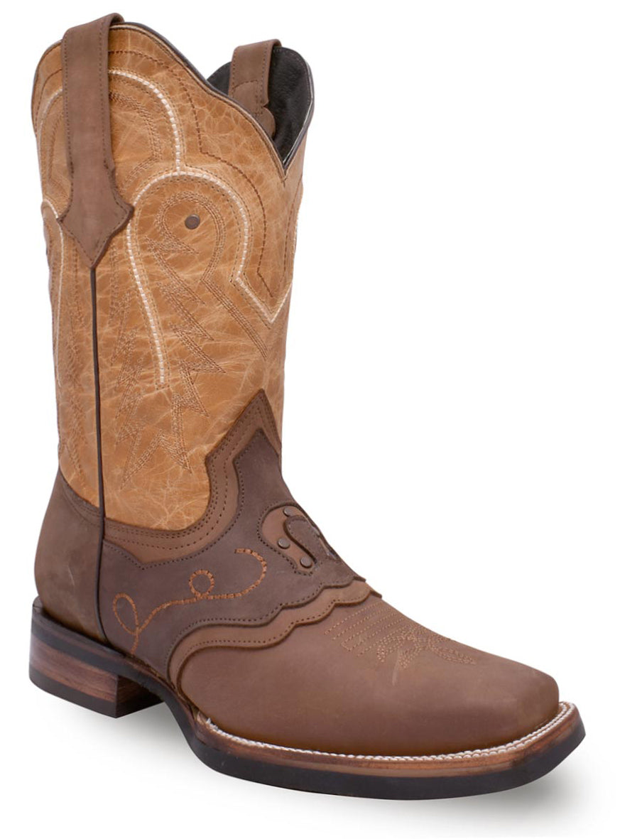 Bota Rodeo con herradura color café ID: 340023