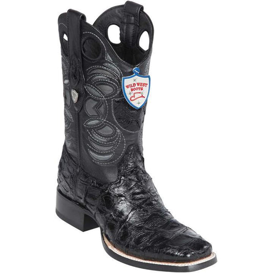 Botas de Pescado Pirarucu Original en Horma Rodeo Cuadrada WW-28241005