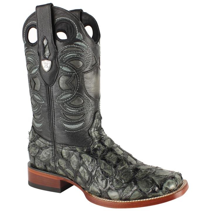 Botas de Pescado Pirarucu Original en Horma Rodeo Cuadrada WW-28241009